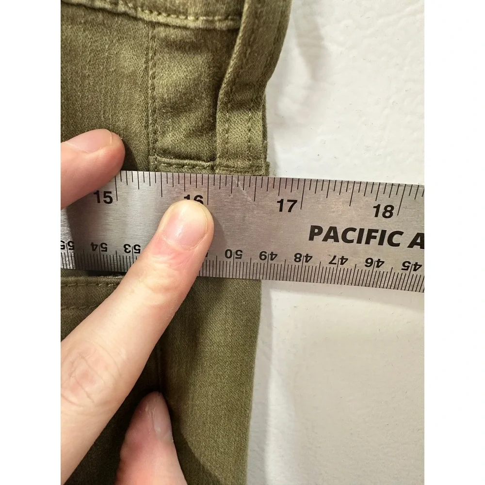J.Crew Men's Sz 30 Billie Demi-Boot Crop Olive Green Earthy Utility Workwear